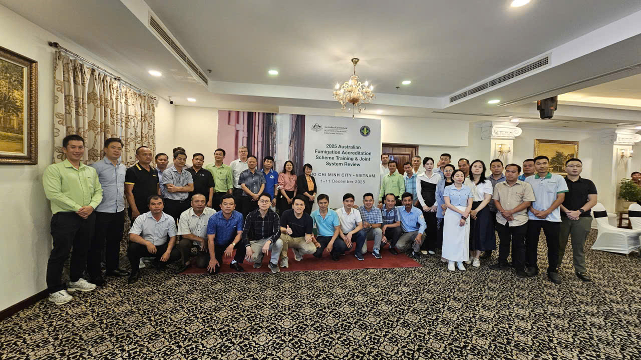 Hội thảo tập huấn xử lý xông hơi khử trùng và đào tạo giảng viên theo Chương trình AFAS của Úc