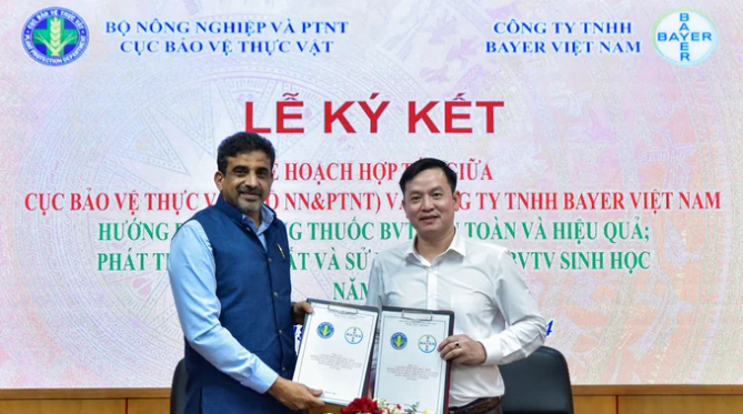 Cục Bảo vệ thực vật và Công ty TNHH Bayer Việt Nam ký kết thỏa thuận hợp tác năm 2024 về 