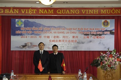 Hội đàm tổng kết chương trình hợp tác giám sát ruồi đục quả khu vực biên giới Việt – Trung năm 2014-2015
