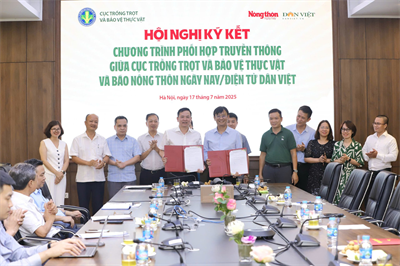 Cục Trồng trọt và Bảo vệ thực vật và Báo Nông thôn Ngày nay/Dân Việt ký kết chương trình hợp tác truyền thông